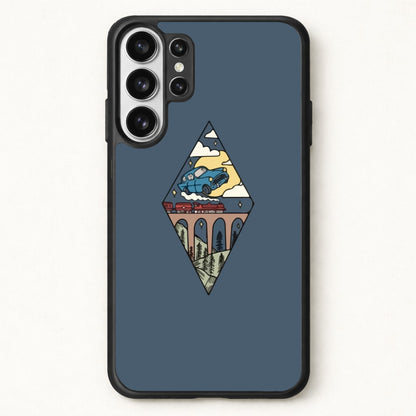 Flying Car Phone Case for Galaxy S26 Ultra