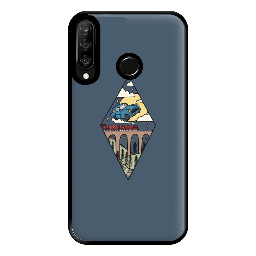 Flying Car Phone Case for Huawei P30 Lite