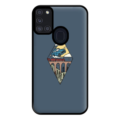 Flying Car Phone Case for Galaxy A21s