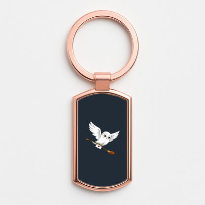 Messenger Owl Hedwig Rose Gold Keyring
