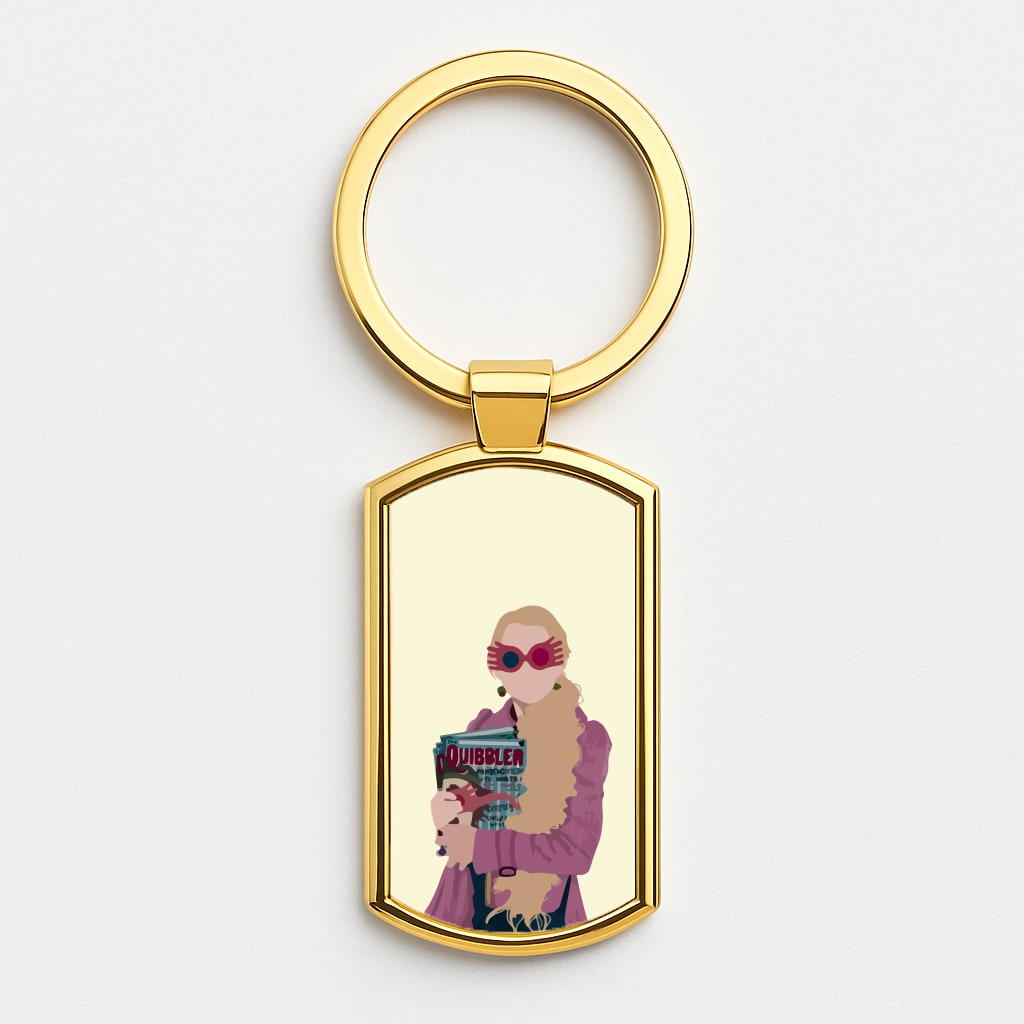 Luna Gold Keyring