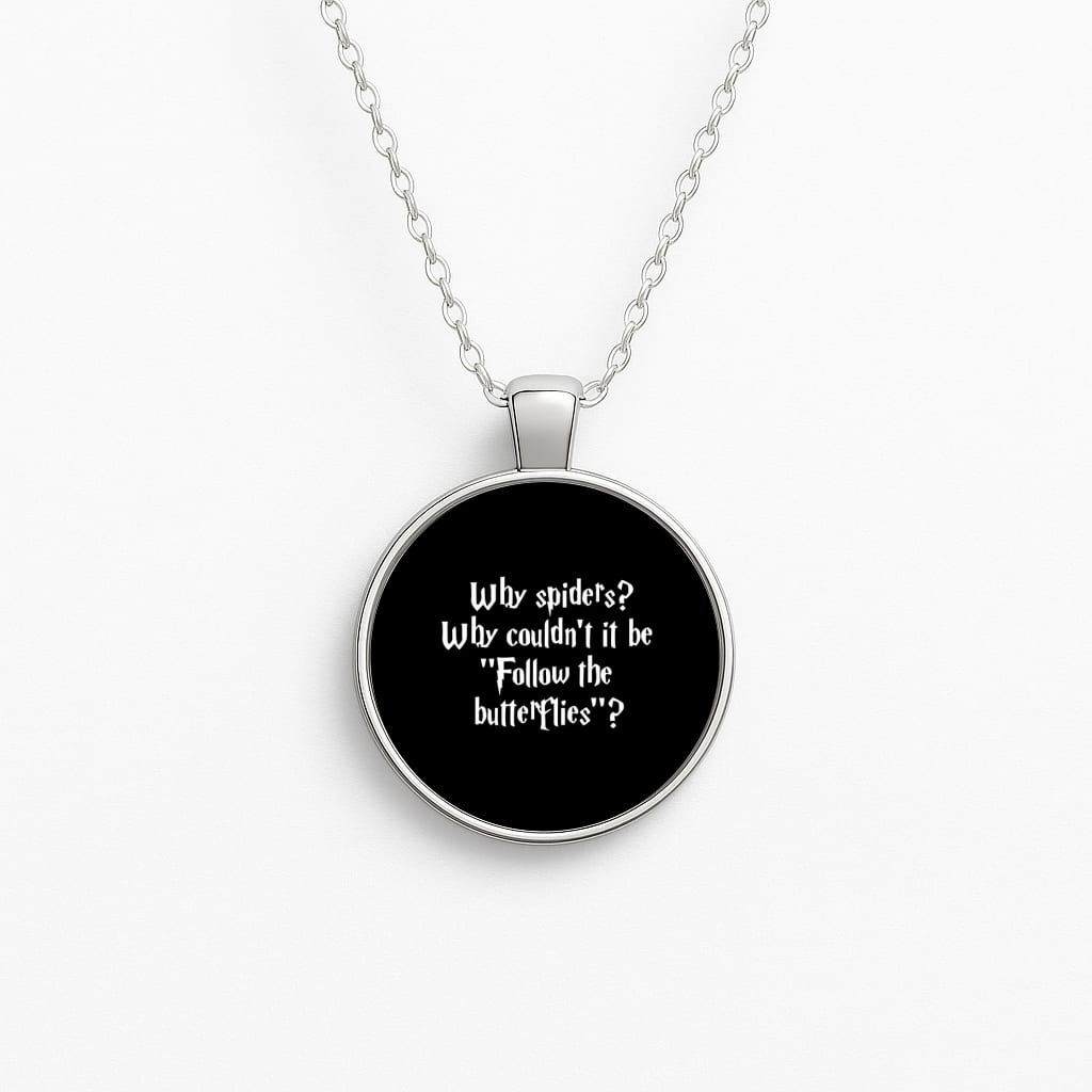 Why Spiders Circle Necklace
