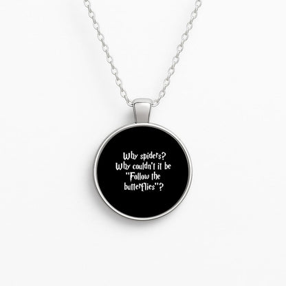 Why Spiders Circle Necklace