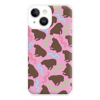 Frog Pattern Phone Case for iPhone 14