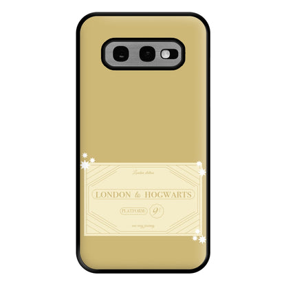 Train Ticket Phone Case for Galaxy S10e