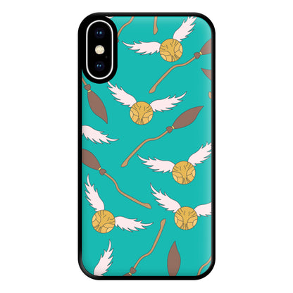 Quidditch Pattern - Harry Potter Phone Case for iPhone XS Max