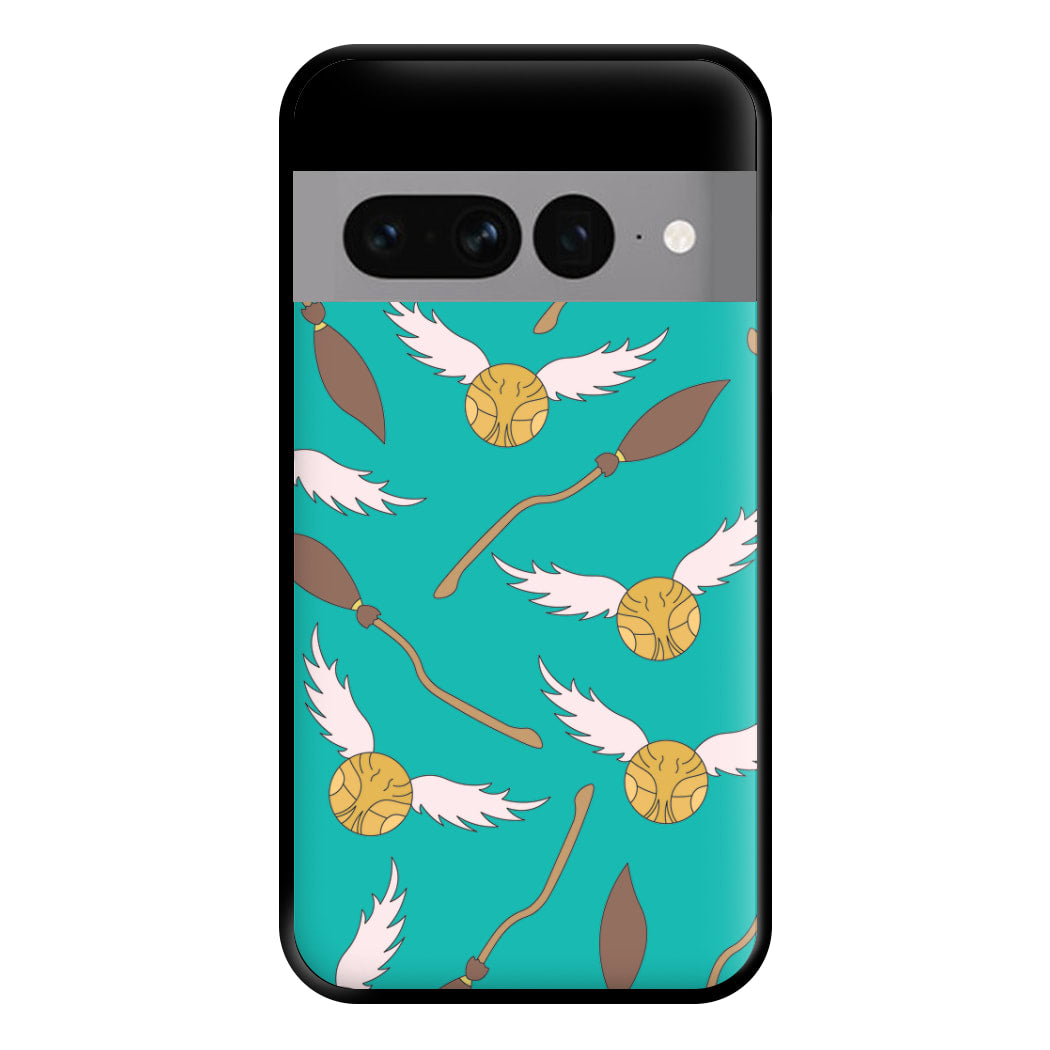 Quidditch Pattern - Harry Potter Phone Case for Google Pixel 7 Pro