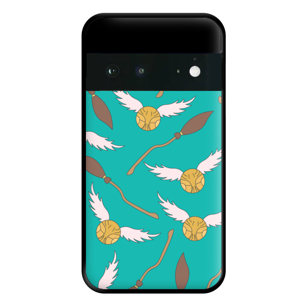 Quidditch Pattern - Harry Potter Phone Case for Google Pixel 6a