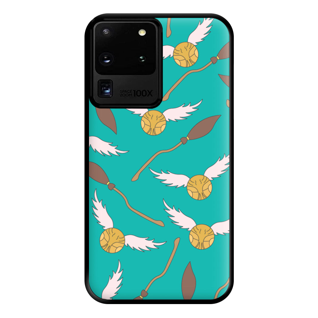 Quidditch Pattern - Harry Potter Phone Case for Galaxy S20 Ultra