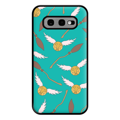 Quidditch Pattern - Harry Potter Phone Case for Galaxy S10e