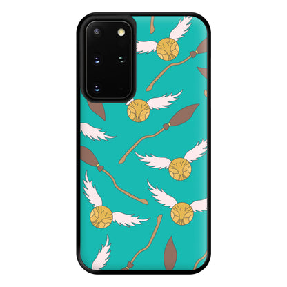 Quidditch Pattern - Harry Potter Phone Case for Galaxy S20 Plus