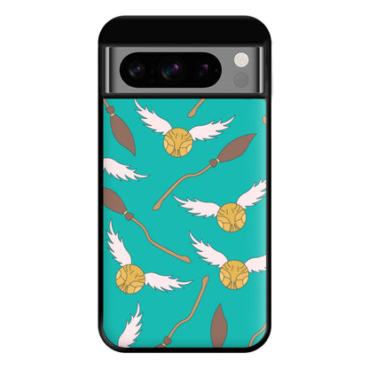 Quidditch Pattern - Harry Potter Phone Case for Google Pixel 8 Pro