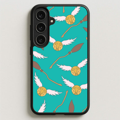 Quidditch Pattern - Harry Potter Phone Case for Galaxy S25FE