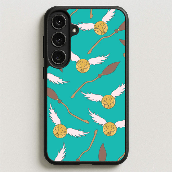Quidditch Pattern - Harry Potter Phone Case for Galaxy S25FE