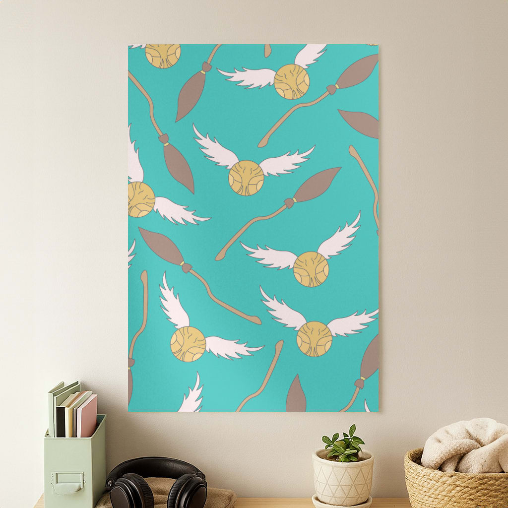 Quidditch Pattern - Harry Potter Poster