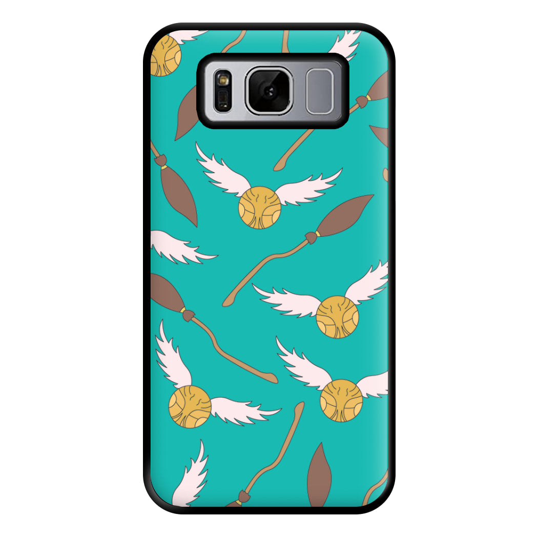 Quidditch Pattern - Harry Potter Phone Case for Galaxy S8 Plus