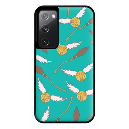 Quidditch Pattern - Harry Potter Phone Case for Galaxy S20FE