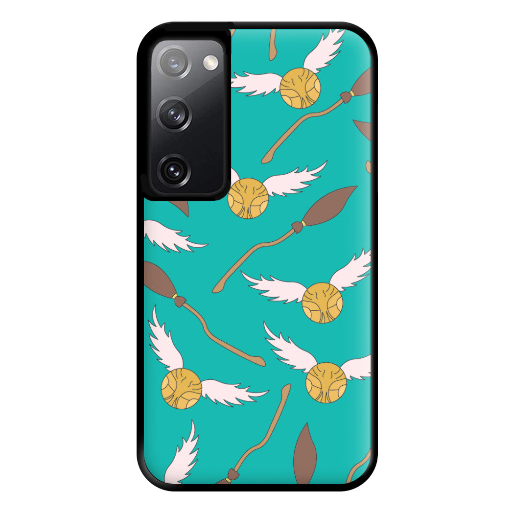 Quidditch Pattern - Harry Potter Phone Case for Galaxy S20