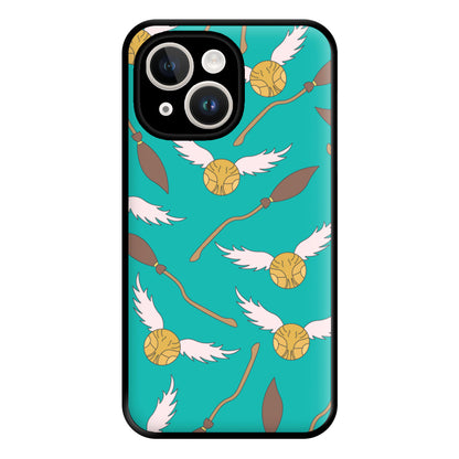 Quidditch Pattern - Harry Potter Phone Case for iPhone 14 Plus