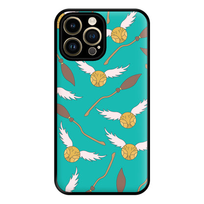 Quidditch Pattern - Harry Potter Phone Case for iPhone 14 Pro Max