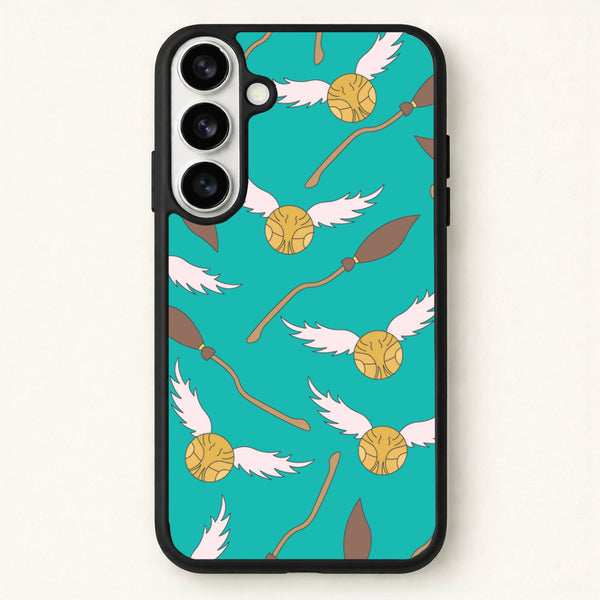 Quidditch Pattern - Harry Potter Phone Case for Galaxy S26