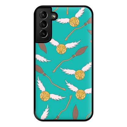 Quidditch Pattern - Harry Potter Phone Case for Galaxy S21 Plus