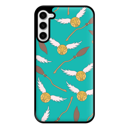 Quidditch Pattern - Harry Potter Phone Case for Galaxy S23 Plus