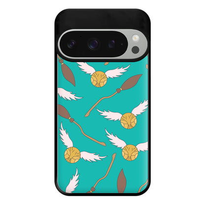 Quidditch Pattern - Harry Potter Phone Case for Google Pixel 9 Pro XL