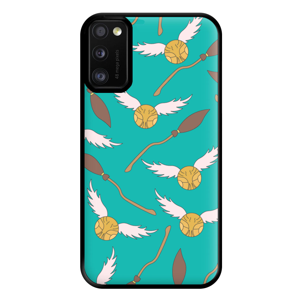 Quidditch Pattern - Harry Potter Phone Case for Galaxy A41