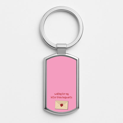 Waiting For My Letter Silver Keyring