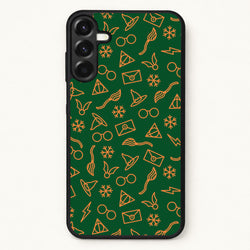 Christmas Wizard Icons Pattern Phone Case for Galaxy A17