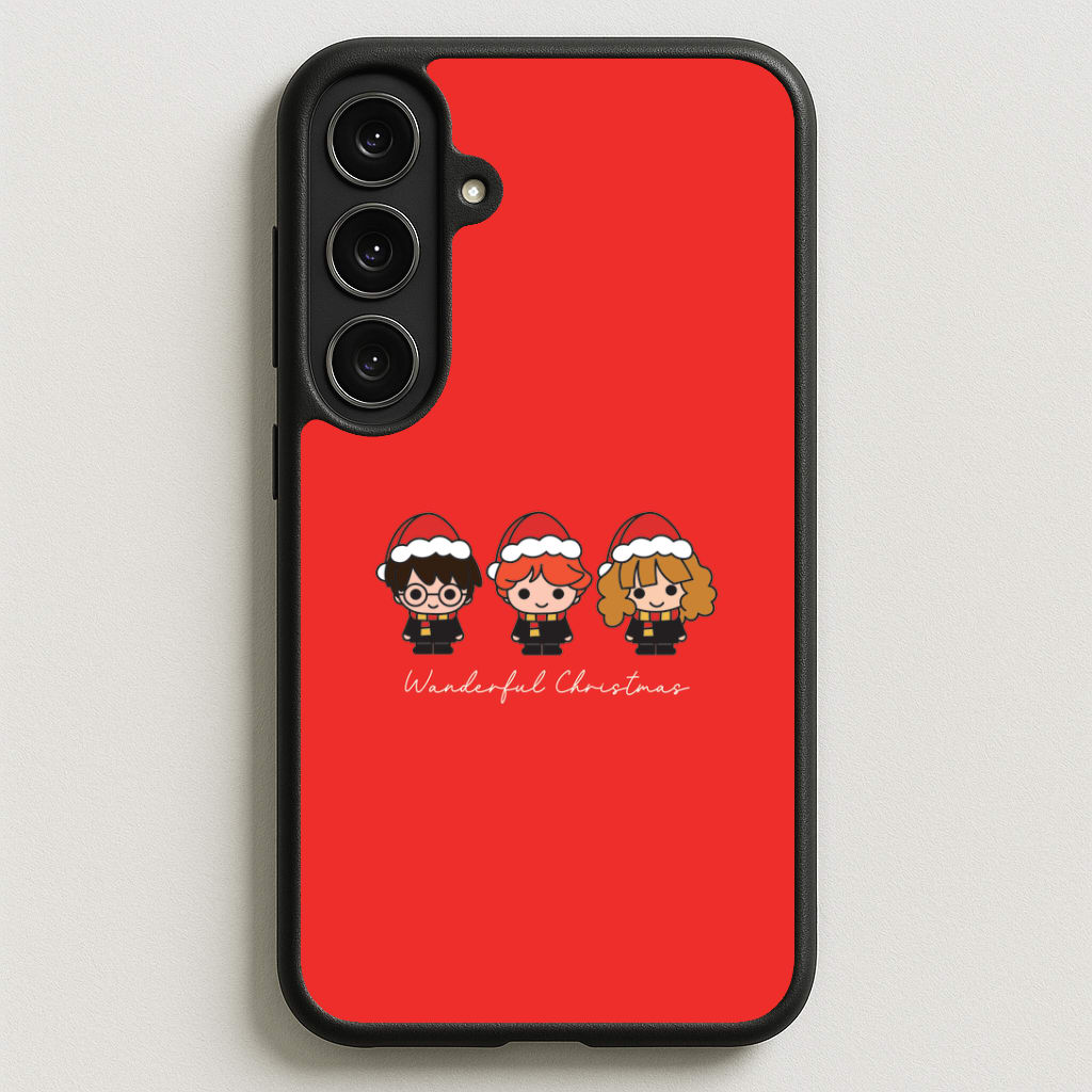 Wizards With Christmas Hats Phone Case for Galaxy S25FE