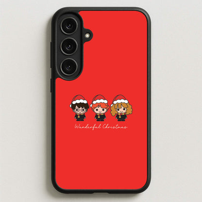 Wizards With Christmas Hats Phone Case for Galaxy S25FE