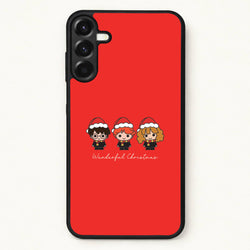 Wizards With Christmas Hats Phone Case for Galaxy A57