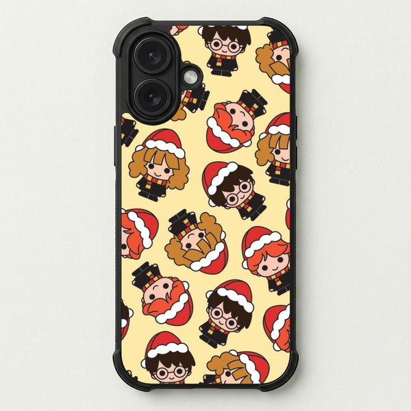 Wizards With Christmas Hats Pattern Phone Case — Bumper case