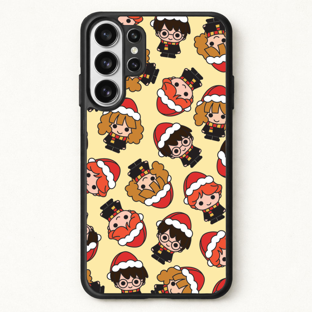 Wizards With Christmas Hats Pattern Phone Case for Galaxy S26 Ultra