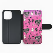 Haunted Motel Pink Flip / Wallet Phone Case 2