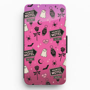 Haunted Motel Pink Flip / Wallet Phone Case 1
