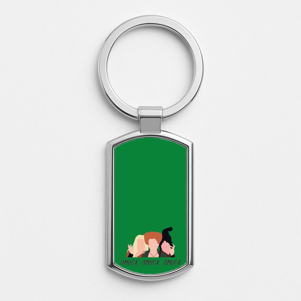 Amuck, Amuck, Amuck - Hocus Halloween Silver Keyring