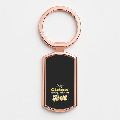 Another Glorious Morning Makes Me Sick - Hocus Halloween Rose Gold Keyring
