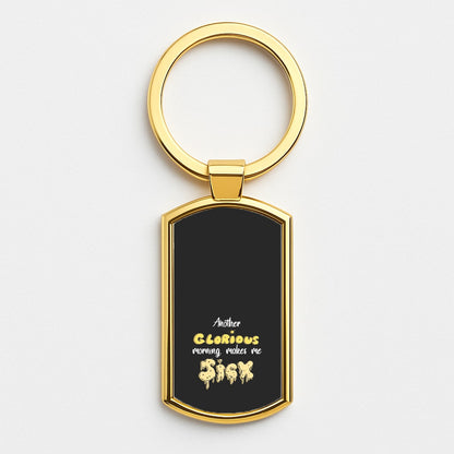 Another Glorious Morning Makes Me Sick - Hocus Halloween Gold Keyring