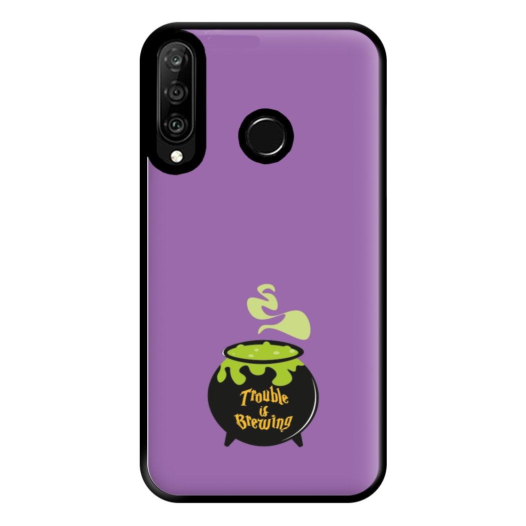 Trouble is Brewing - Hocus Halloween Phone Case for Huawei P30 Lite