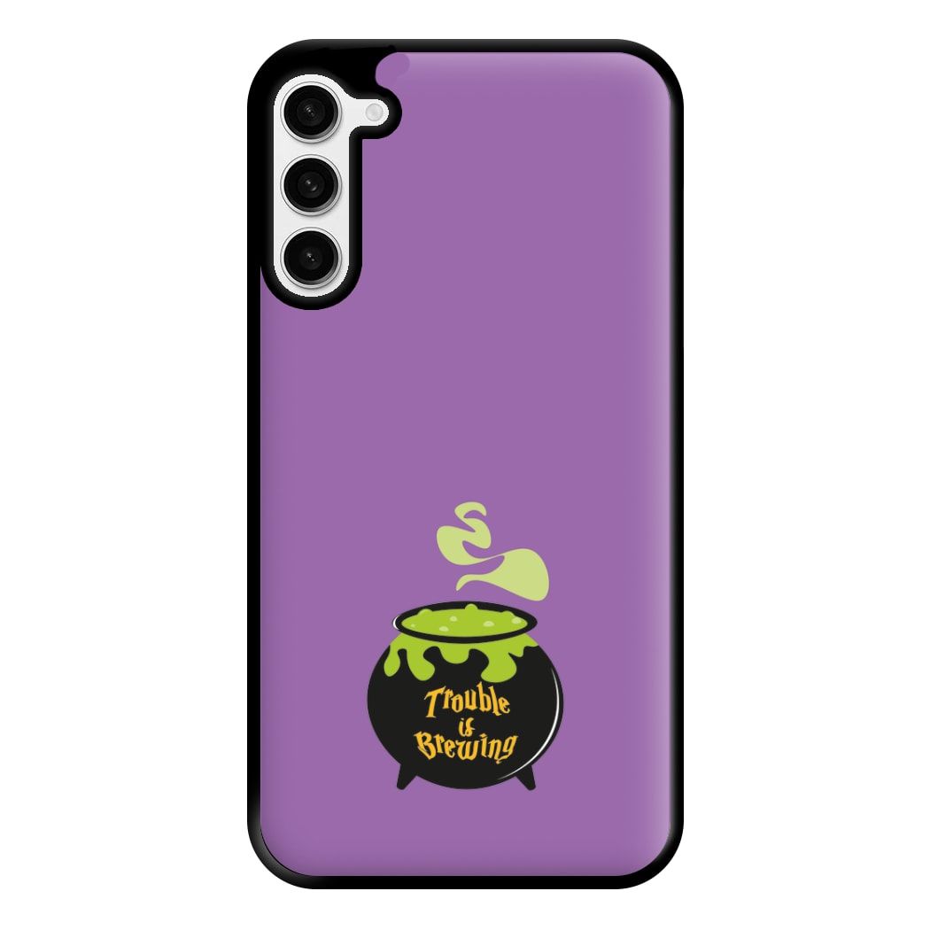 Trouble is Brewing - Hocus Halloween Phone Case for Galaxy S23 Plus