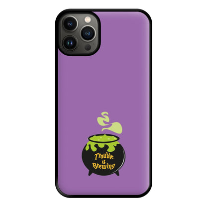 Trouble is Brewing - Hocus Halloween Phone Case for iPhone 13