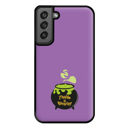 Trouble is Brewing - Hocus Halloween Phone Case for Galaxy S21FE