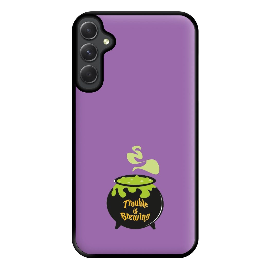 Trouble is Brewing - Hocus Halloween Phone Case for Galaxy A54