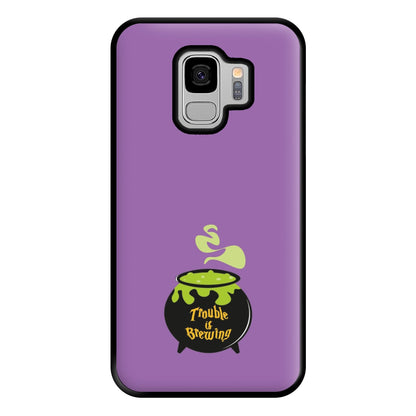 Trouble is Brewing - Hocus Halloween Phone Case for Galaxy S9 Plus