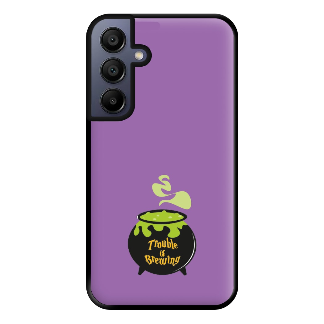 Trouble is Brewing - Hocus Halloween Phone Case for Galaxy A15