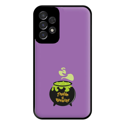 Trouble is Brewing - Hocus Halloween Phone Case for Galaxy A53