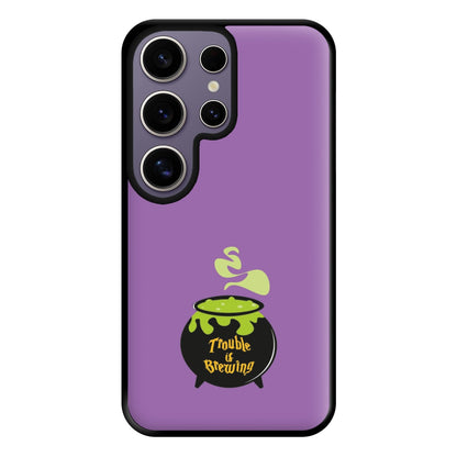 Trouble is Brewing - Hocus Halloween Phone Case for Galaxy S25 Ultra